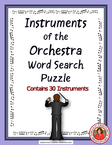 Instruments of the Orchestra Word Search