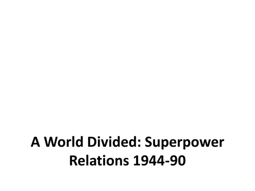 What was the Cold War all about?