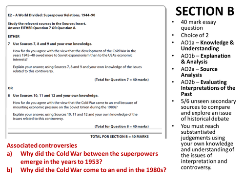 Controversies; Why did the Cold War emerge? Why did the Cold War spread to the Far East?