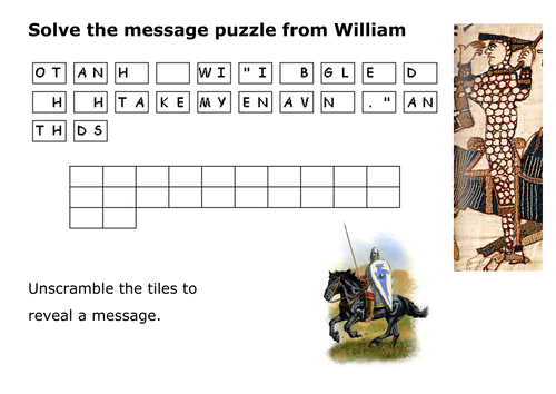 William the Conqueror Message Puzzle