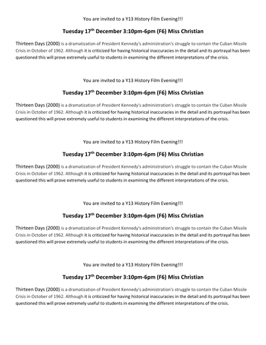 Cold War; Diplomacy & End of the Thaw