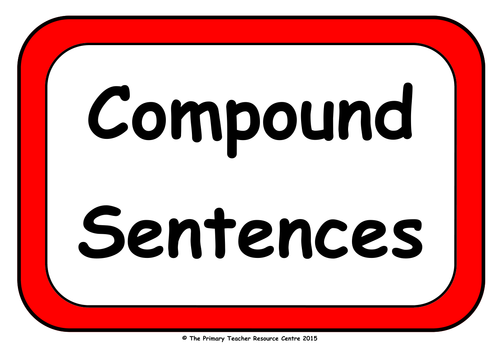 Compound Sentences Display Pack