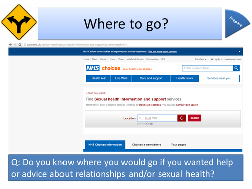 PSHCEE Citizenship Whole Lessons on Sexual Health Services Sex Education