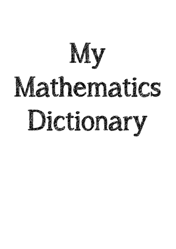 Maths Dictionary