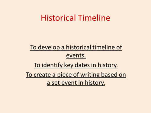 Timeline Activity 1800- Present Day