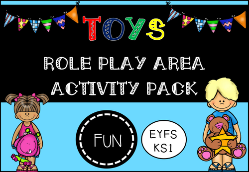 Toys Role Play Area and Activity Pack