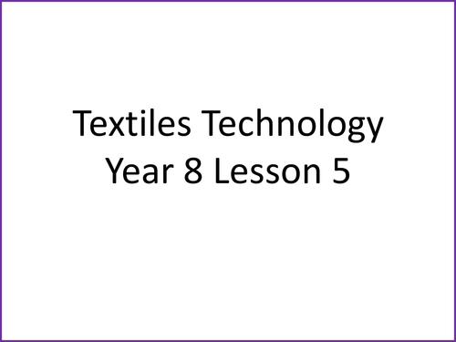 KS3 Textiles Technology Seven Deadly Sins Hats Lesson Five