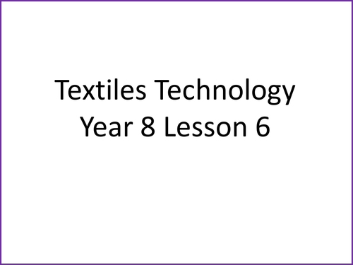 KS3 Textiles Technology Seven Deadly Sins Hats Lesson Six & Seven PRACTICAL