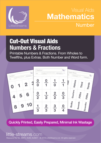 Cut-Out Visual Aids | Numbers & Fractions