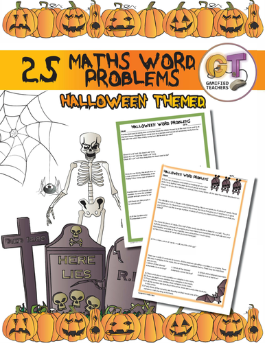 25 Halloween Math Word Problems