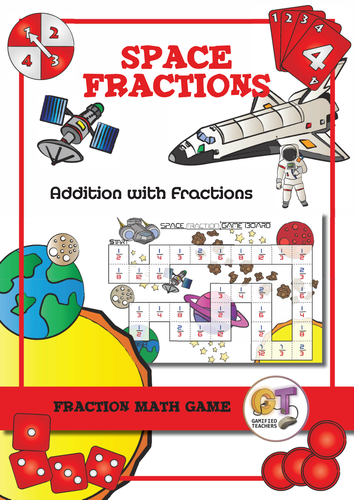 Space Fraction Game involves adding fractions