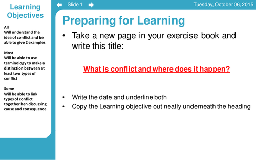 Conflict Resolution & mediation skills PSHE-Citizenship mini unit (Y5-8)
