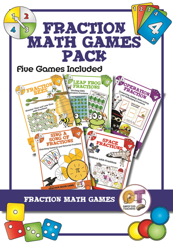 Fraction Math Game Pack