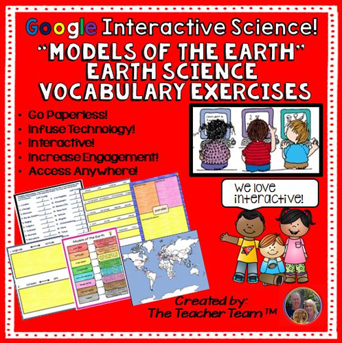 Google Drive "Models of the Earth" Interactive Notebook for Google Classroom