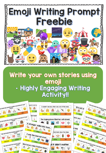 Emoji Story Writing Prompt Freebie!