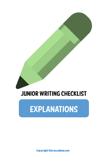 Writing Checklist and Rubric - Explanation