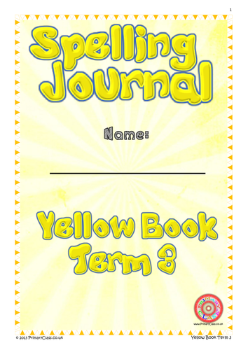 Spelling Journal - Yellow Book Term 3 - High Frequency Words