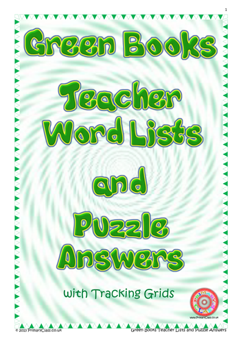 Spelling Journals - Green Set - Year 1  - Teacher Book