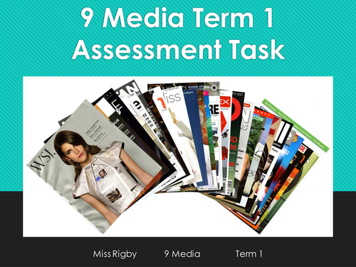 Magazine Cover Design Assessment task sheet and PowerPoint