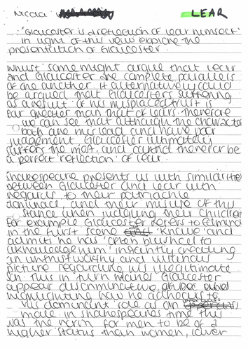 King lear and gloucester mirror images essay image