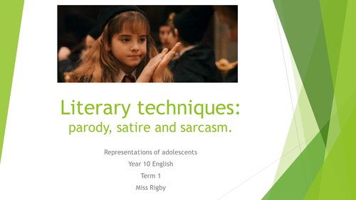Parody, Satire and Sarcasm