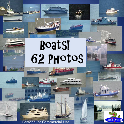 Photos Bundle - 62 Photographs of Boats - Personal or Commercial Use