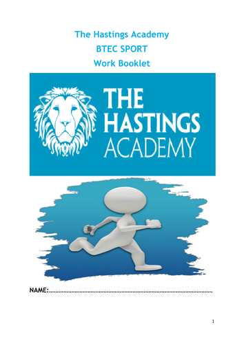 BTEC First in Sport Unit 1 exam worksheets