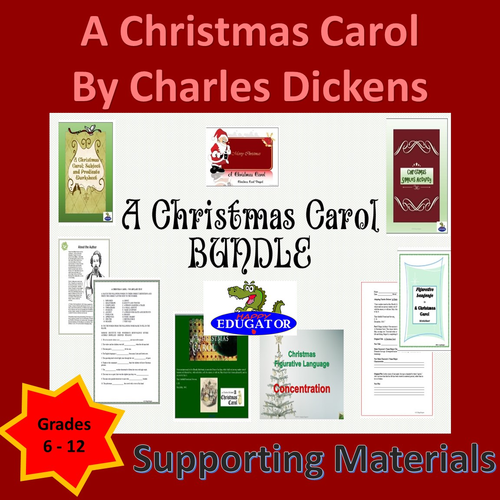 A Christmas Carol - Bundle of Activities US Version