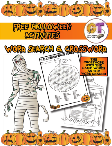 Halloween Crossword and Word Search