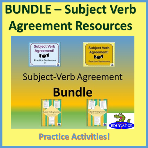Subject Verb Agreement - Practice Resource Bundle