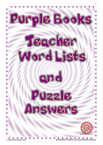 Spelling Journals - Purple Set - Year 5/6 - Teacher Book