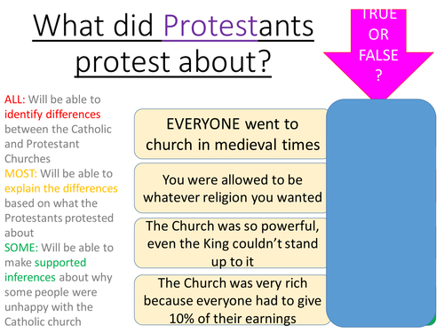 What did Protestants Protest about? The origins of the Protestant Church