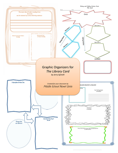 Graphic Organizers for The Library Card | Teaching Resources