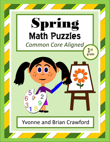 Spring Math Puzzles - 1st Grade Common Core