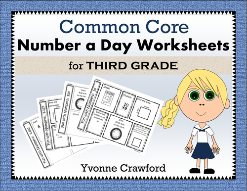 Number a Day Math Printables (third grade)