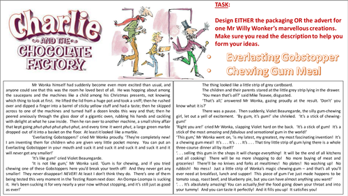 Roald Dahl Day Creativity Tasks