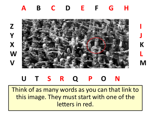 Alphabet Analyser - Nazi Salute Lesson Starter