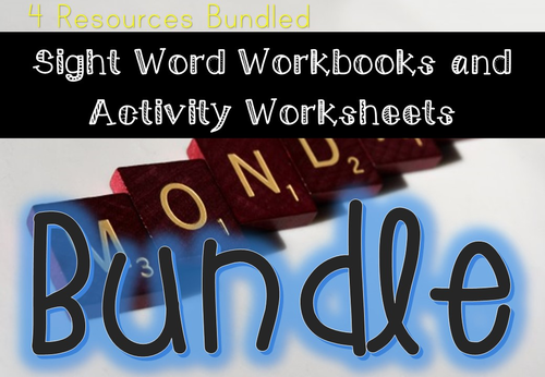 Sight Word Workbooks and Worksheets Bundle
