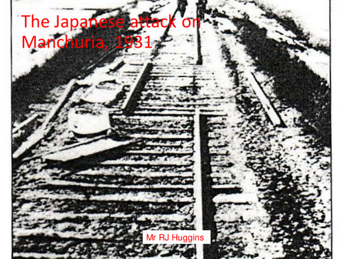 Japanese invasion of Manchuria PowerPoint