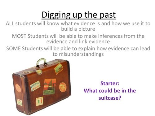 Digging up the Past: An Introduction to using Evidence as a Historian
