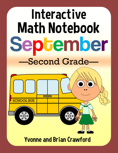 Back to School Interactive Math Notebook Second Grade Common Core