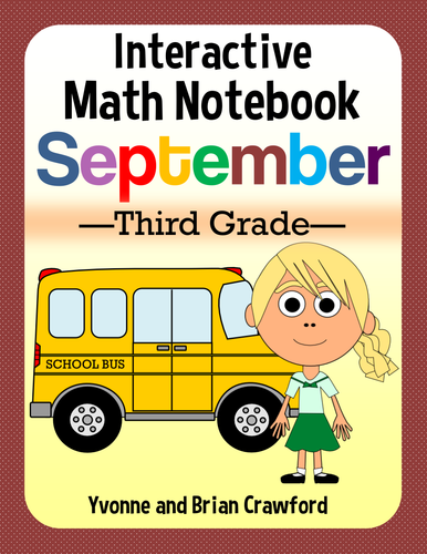 Back to School Interactive Math Notebook Third Grade Common Core