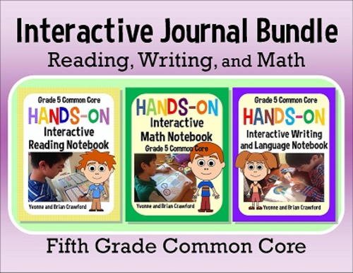 Interactive Notebook Fifth Grade Common Core Bundle