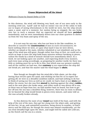 Travel Writing Mini-Scheme of Work (Using Pre-19th Century Extracts)