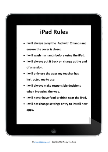 Editable iPad Rules