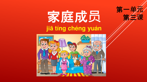 Mandarin Chinese Year 1: Lesson 1-3: Grandparents