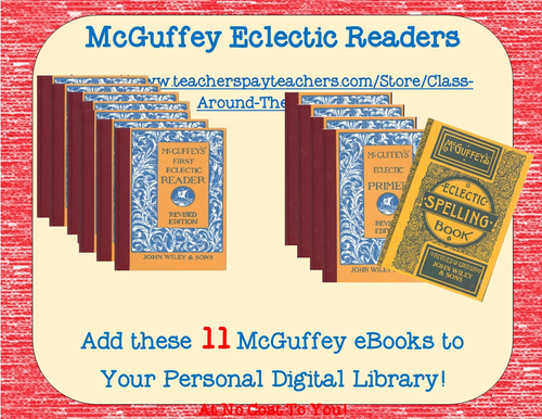 McGuffey Eclectic Readers, Speller and Primer - Over a thousand pages