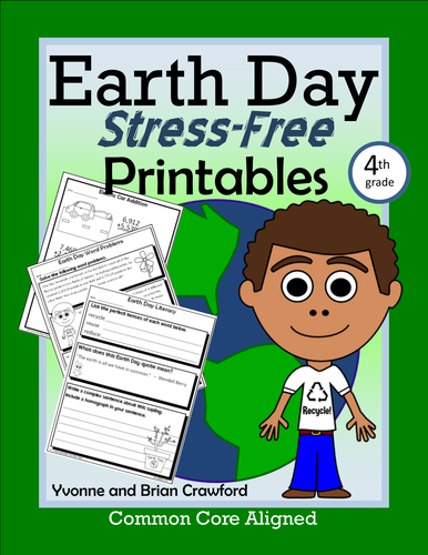 Earth Day NO PREP Printables - Fourth Grade Common Core