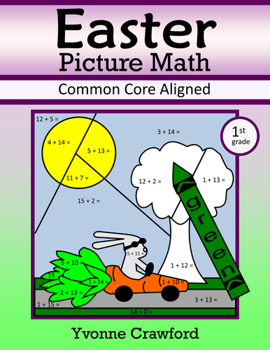 Easter Color by Number (first grade) Color by Addition and Subtraction