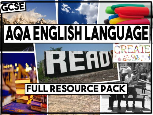 AQA English Language Paper 1 and Paper 2 - Complete Resources Pack
